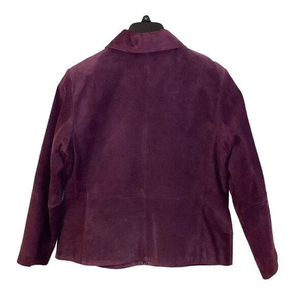 Charter Club Vintage Purple Suede Lined Jacket Size‎ Large EUC - Picture 7 of 10